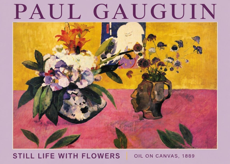 Paul Gauguin Still Life with Flowers No5 - Poszter