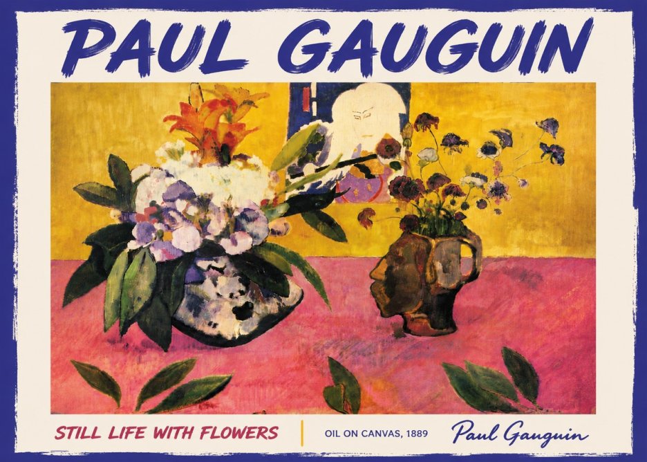 Paul Gauguin Still Life with Flowers No6 - Poszter