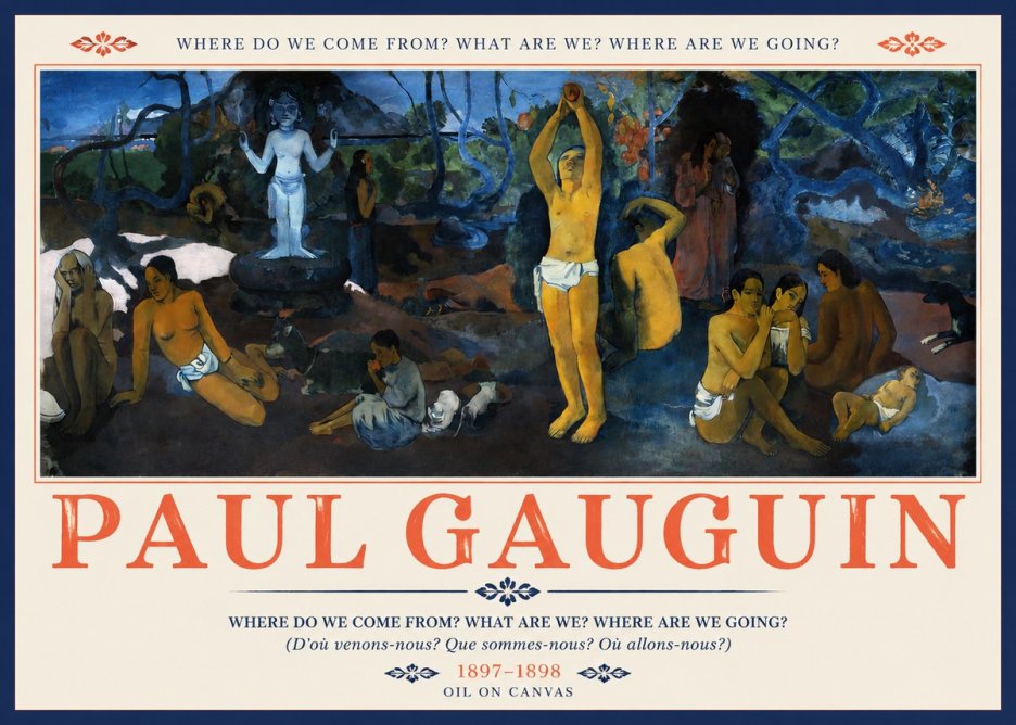 Paul Gauguin D'où Venons Nous? Que Sommes Nous? Où Allons Nous? No3 - Poszter