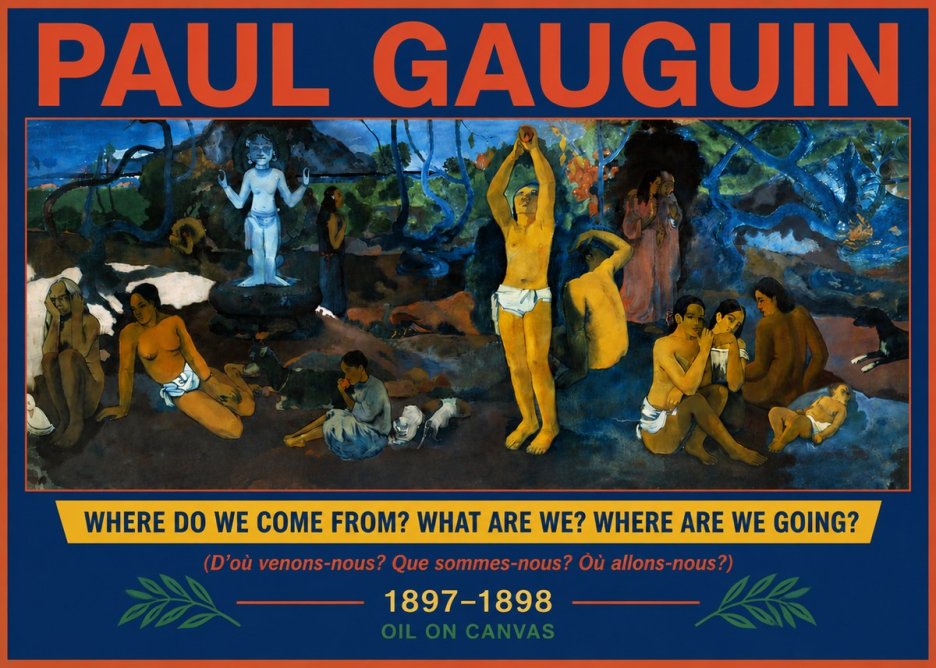 Paul Gauguin D'où Venons Nous? Que Sommes Nous? Où Allons Nous? No6 - Poszter