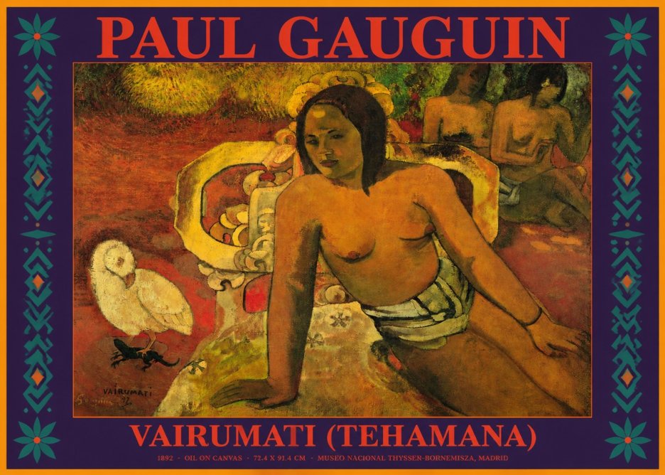 Paul Gauguin Vairumati (Tehamana) No2 - Poszter
