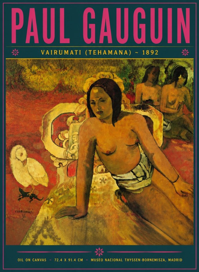Paul Gauguin Vairumati (Tehamana) No5 - Poszter