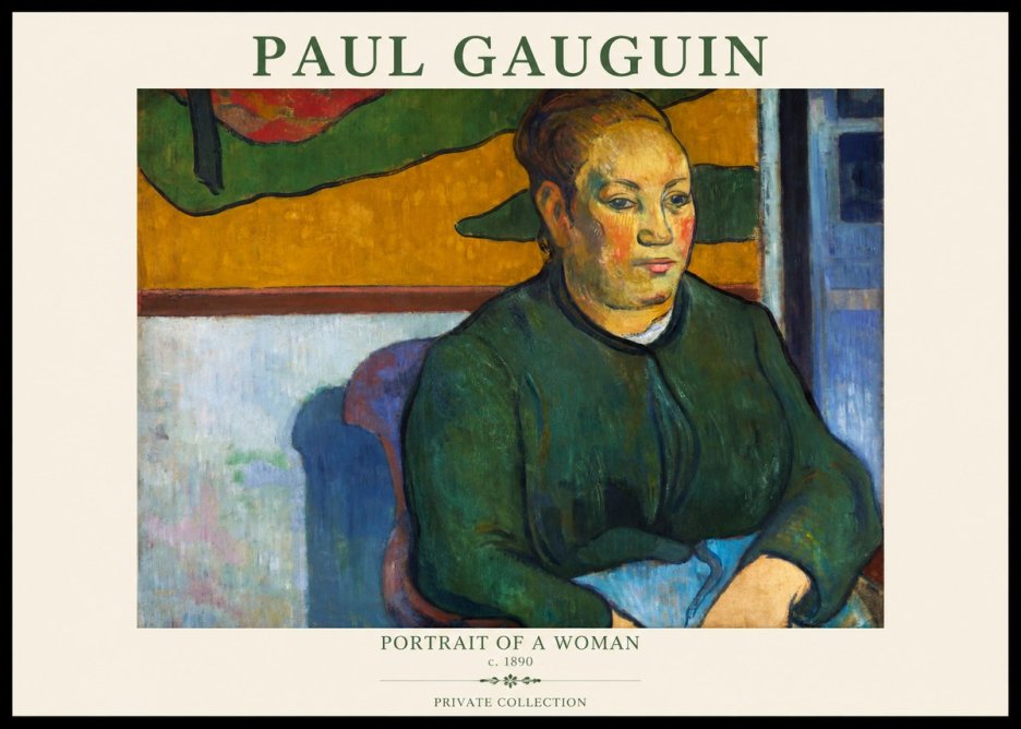 Paul Gauguin Portrait of a Woman No1 - Poszter