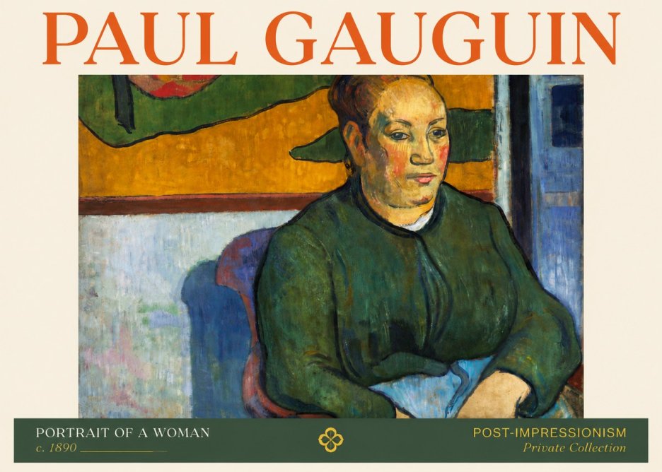 Paul Gauguin Portrait of a Woman No4 - Poszter
