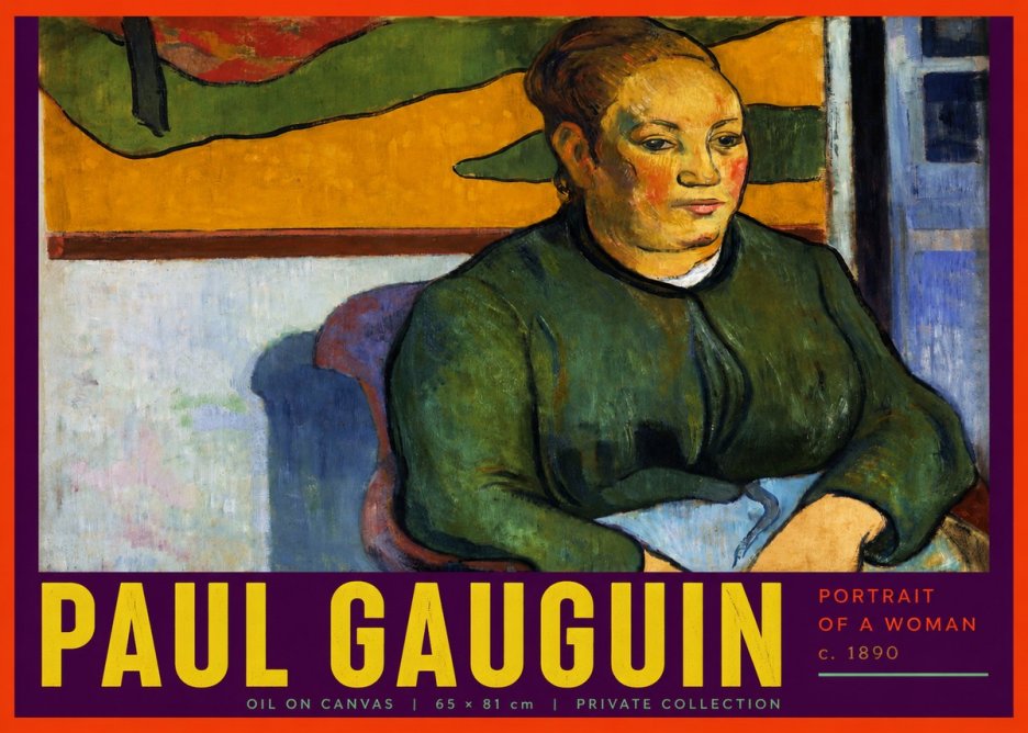 Paul Gauguin Portrait of a Woman No6 - Poszter