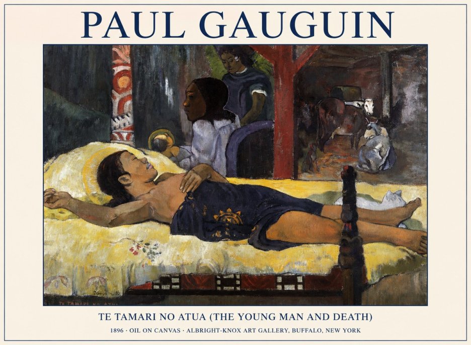 Paul Gauguin Te Tamari No Atua (the Young Man and Death) No1 - Poszter