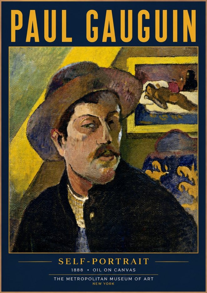 Paul Gauguin Self-portrait II No4 - Poszter