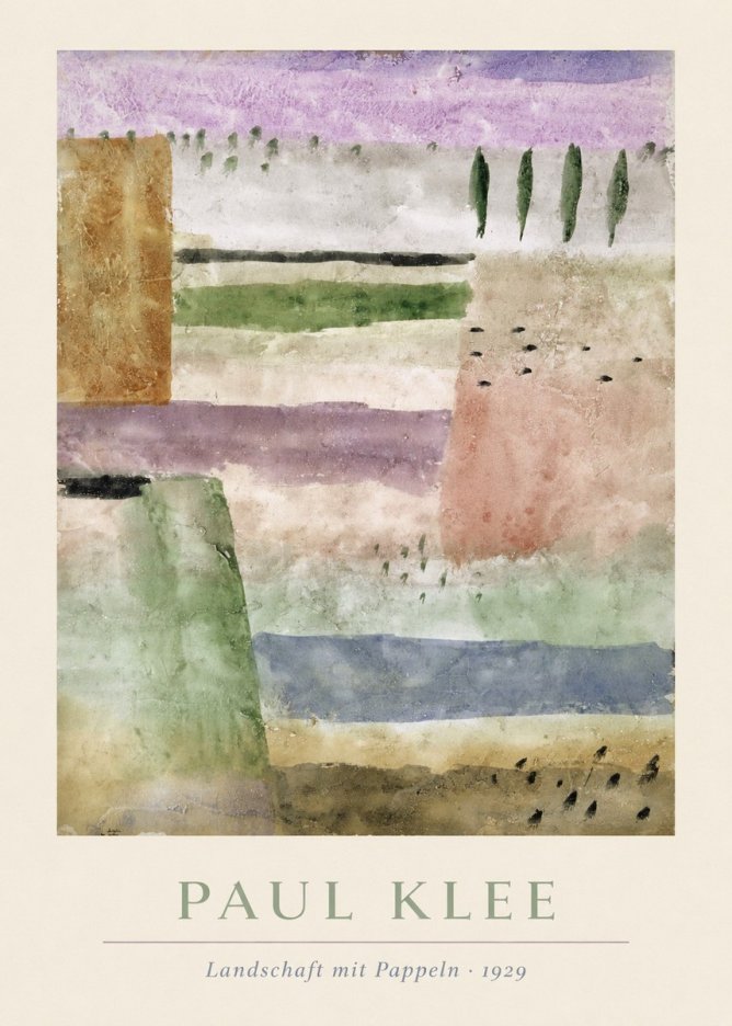 Paul Klee Landschaft Mit Pappeln No3 - Poszter