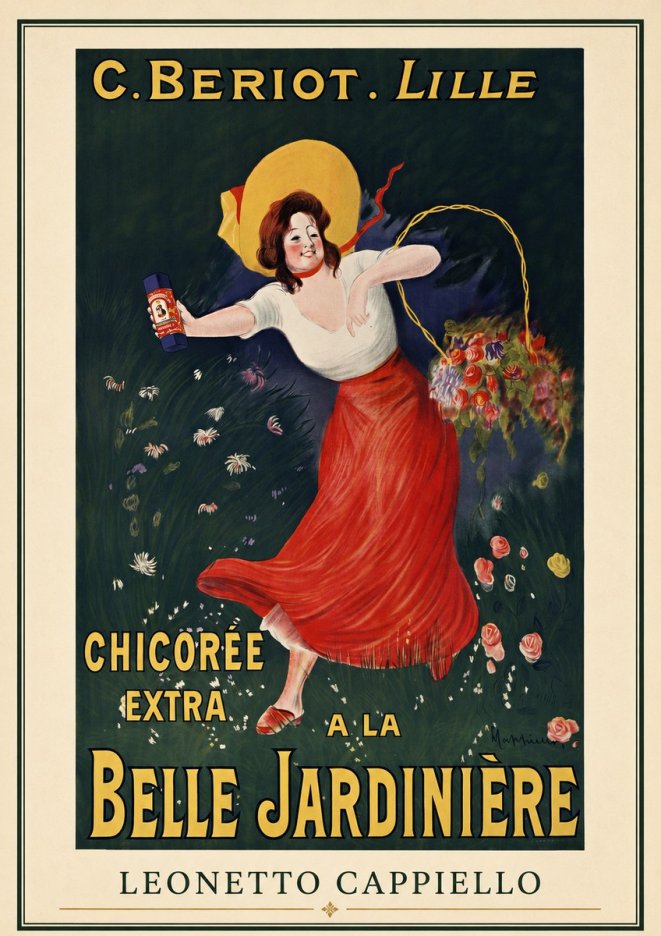 Leonetto Cappiello Chicorée Extra a La Belle Jardinière No3 - Poszter
