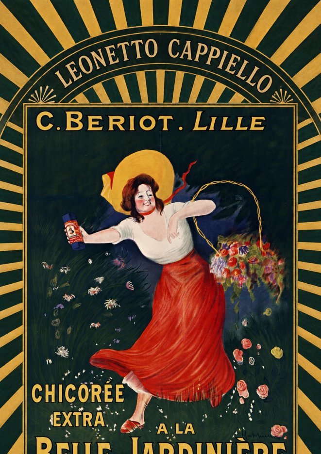 Leonetto Cappiello Chicorée Extra a La Belle Jardinière No5 - Poszter