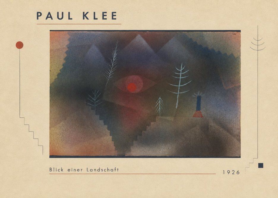 Paul Klee Blick Einer Landschaft No1 - Poszter