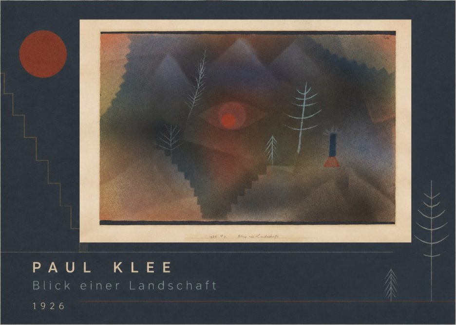Paul Klee Blick Einer Landschaft No2 - Poszter
