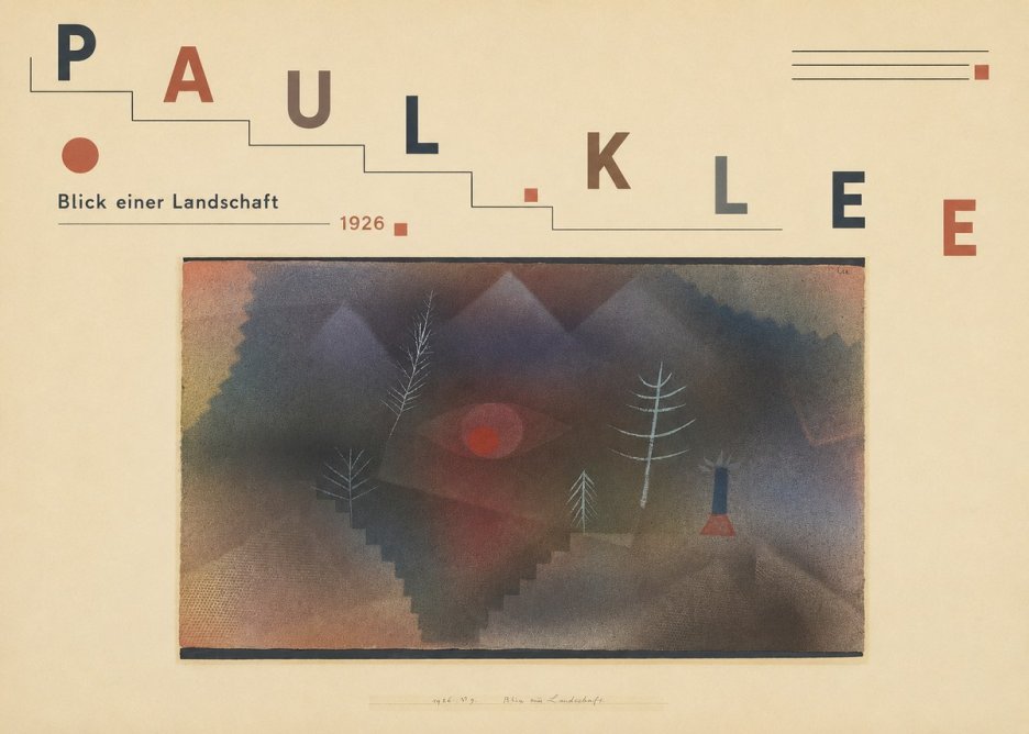 Paul Klee Blick Einer Landschaft No3 - Poszter