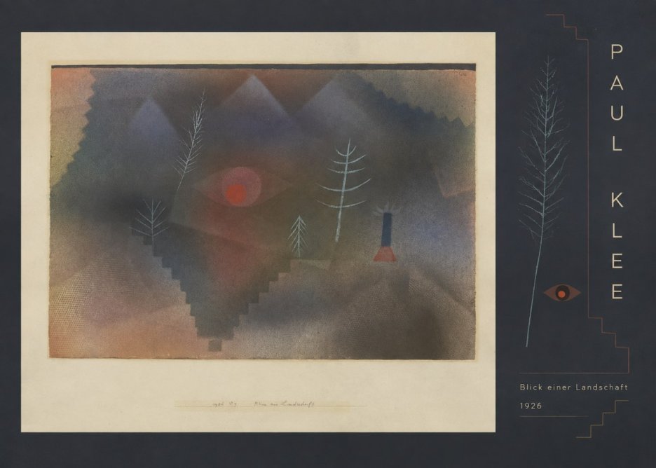 Paul Klee Blick Einer Landschaft No5 - Poszter