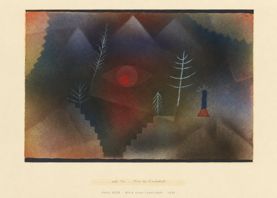 Paul Klee Blick Einer Landschaft No6 - Poszter