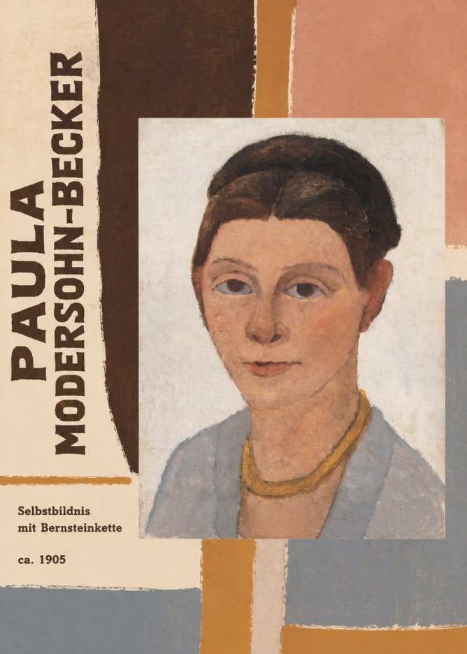 Paula Modersohn-Becker Selbstbildnis Mit Bernsteinkette No4 - Poszter