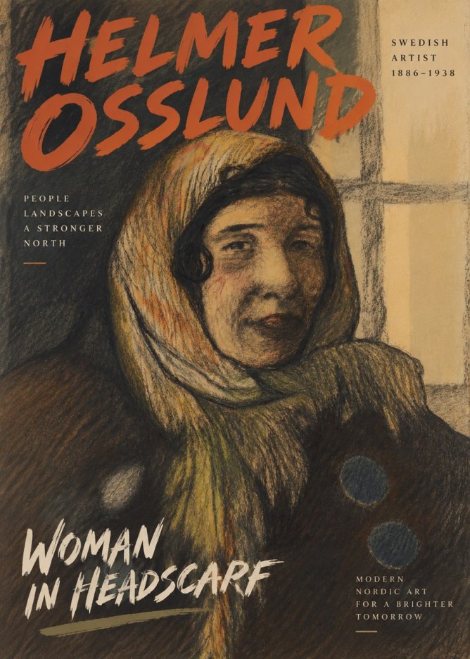 Helmer Osslund Portrait of a Woman No6 - Poszter