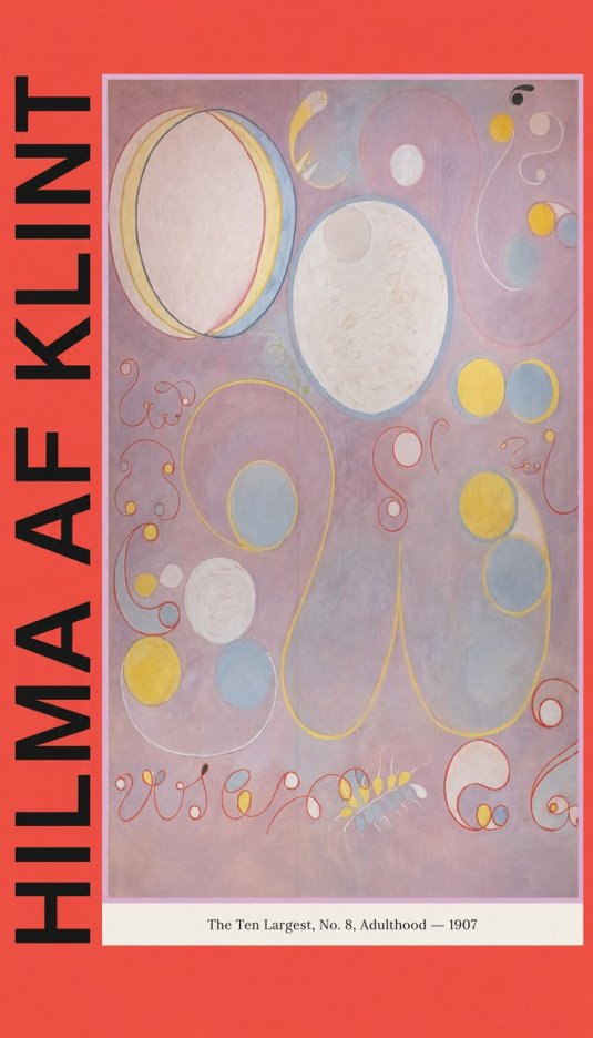Hilma af Klint The Ten Largest, No. 8, Adulthood No3 - Poszter