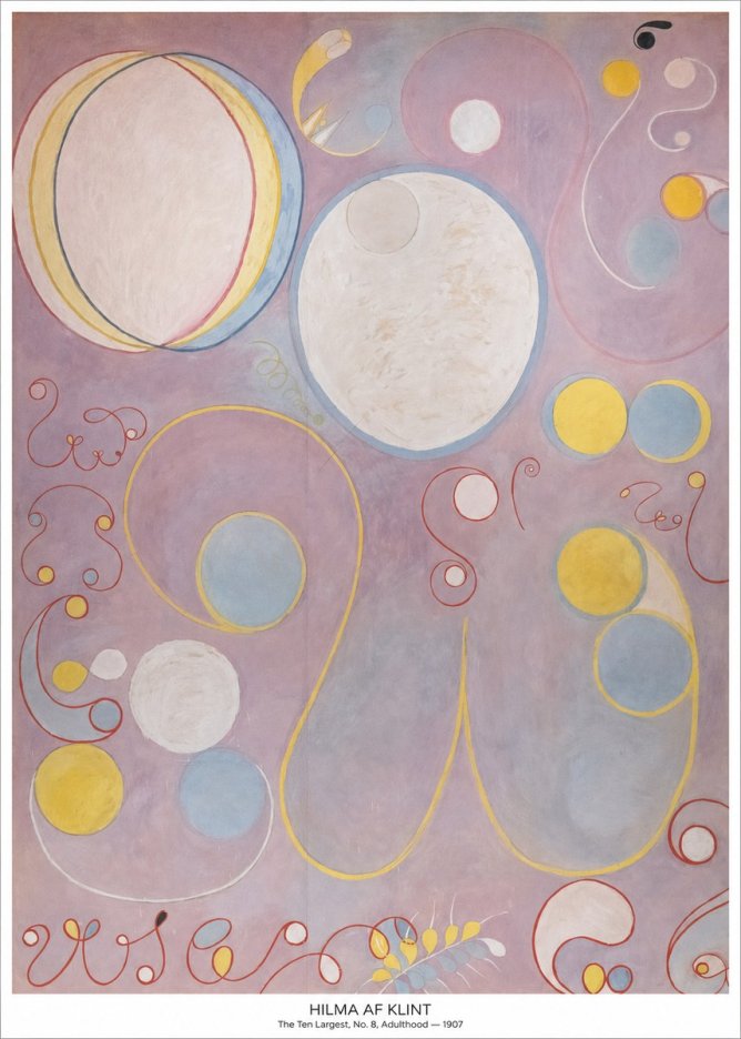Hilma af Klint The Ten Largest, No. 8, Adulthood No5 - Poszter