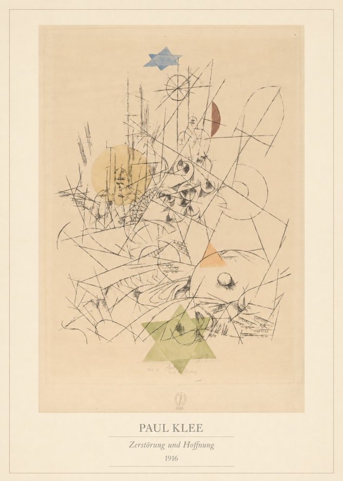 Paul Klee Zerstörung Und Hoffnung I No4 - Poszter