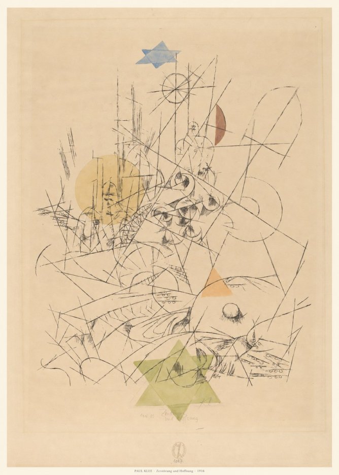 Paul Klee Zerstörung Und Hoffnung I No6 - Poszter