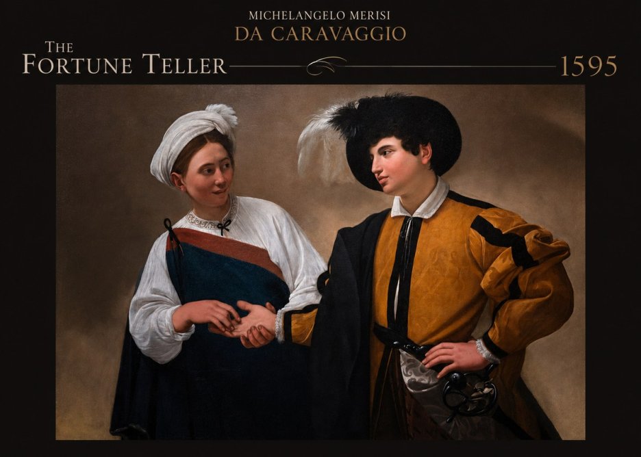 Michelangelo Merisi da Caravaggio The Fortune Teller II No3 - Poszter