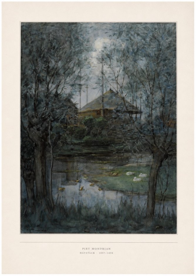 Piet Mondrian Haystack No4 - Poszter