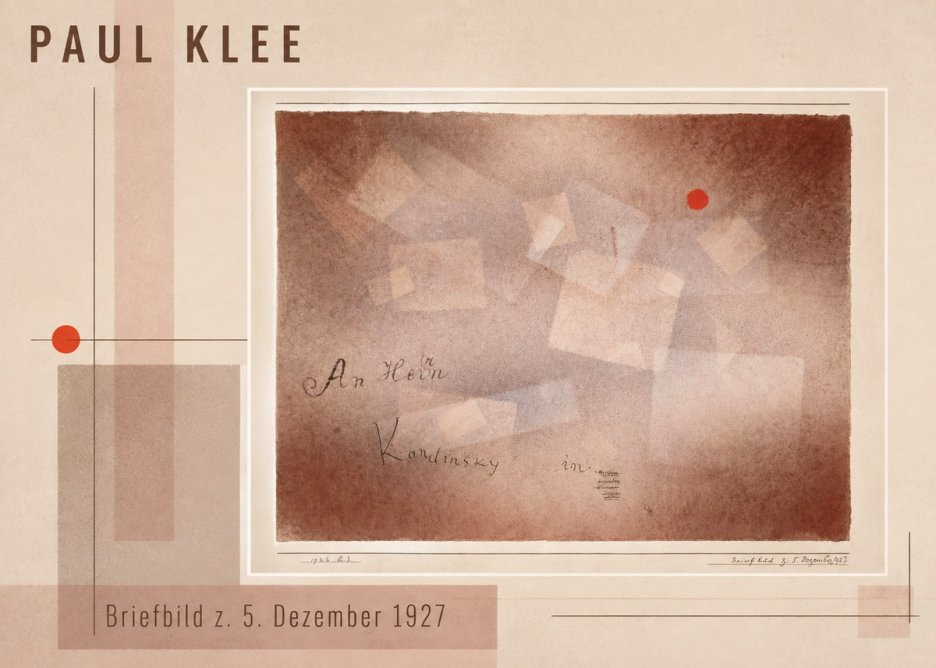 Paul Klee Briefbild Z. 5. Dezember 1927 No3 - Poszter
