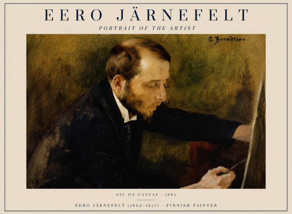 Eero Järnefelt Portrait of the Artist No1 - Poszter