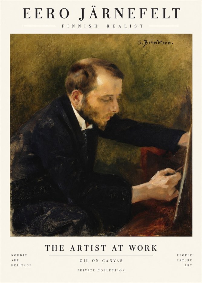 Eero Järnefelt Portrait of the Artist No2 - Poszter