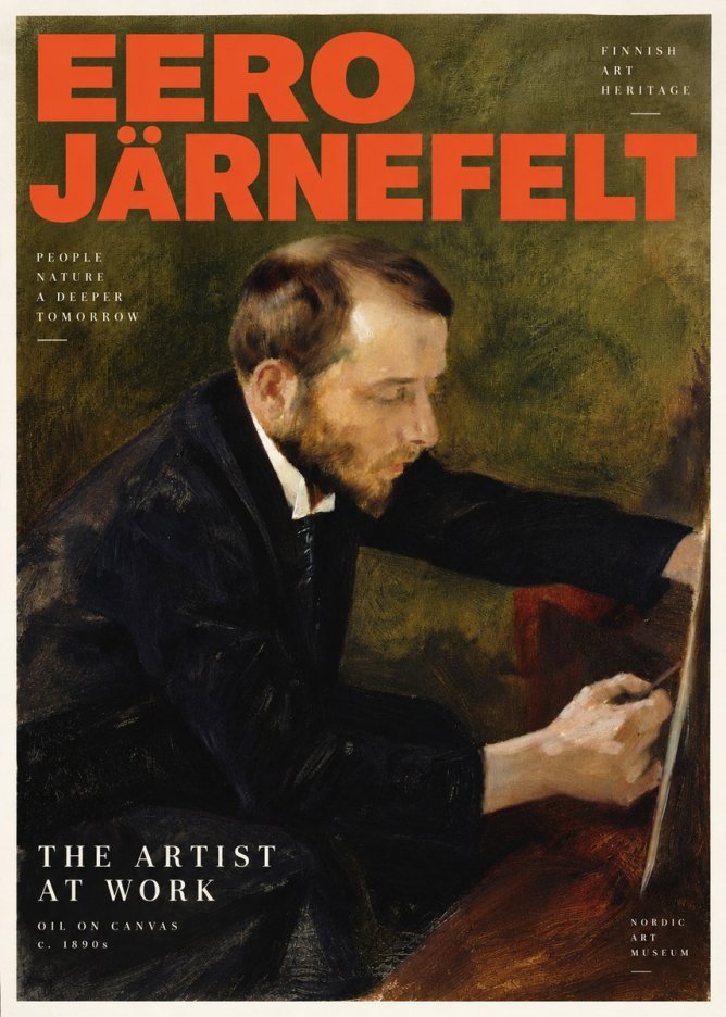 Eero Järnefelt Portrait of the Artist No5 - Poszter