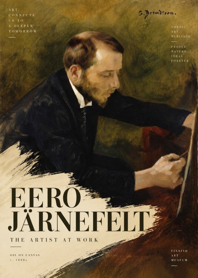 Eero Järnefelt Portrait of the Artist No6 - Poszter
