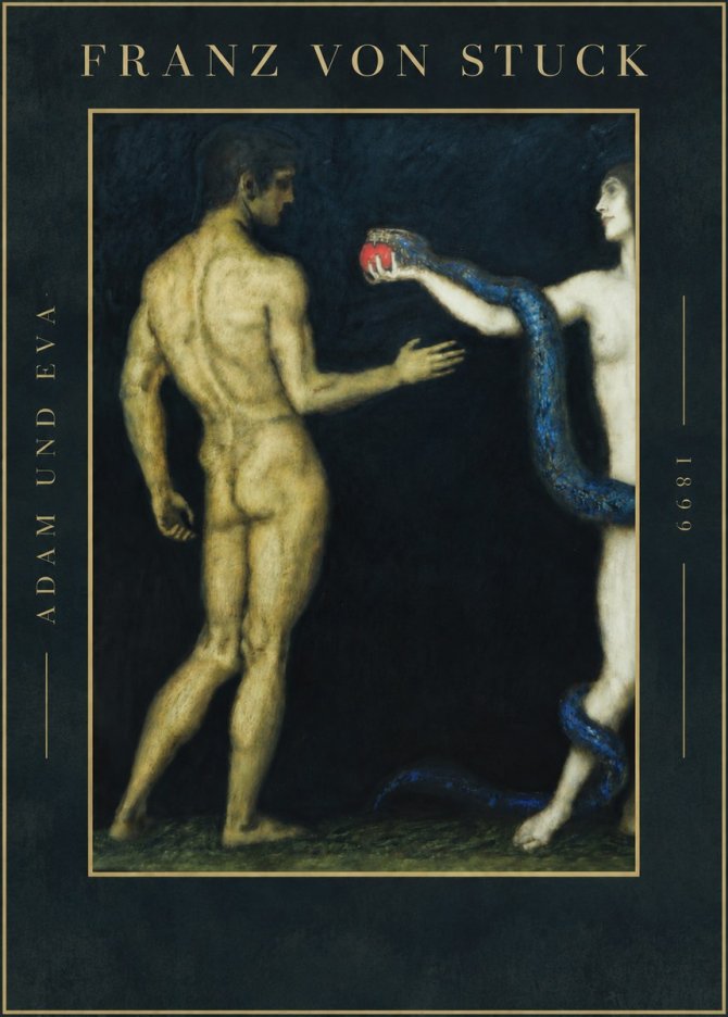 Franz von Stuck Adam Und Eva No4 - Poszter