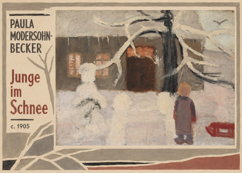 Paula Modersohn-Becker Junge Im Schnee No2 - Poszter