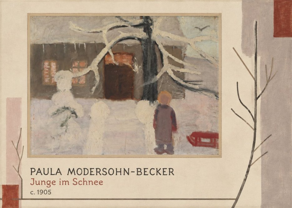 Paula Modersohn-Becker Junge Im Schnee No3 - Poszter