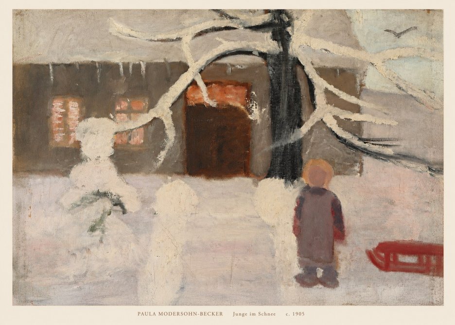 Paula Modersohn-Becker Junge Im Schnee No6 - Poszter