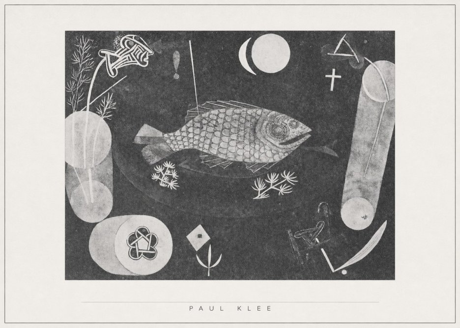 Paul Klee Abstract Fish No5 - Poszter