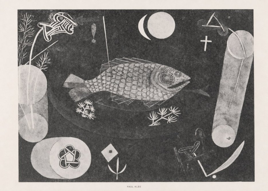 Paul Klee Abstract Fish No6 - Poszter