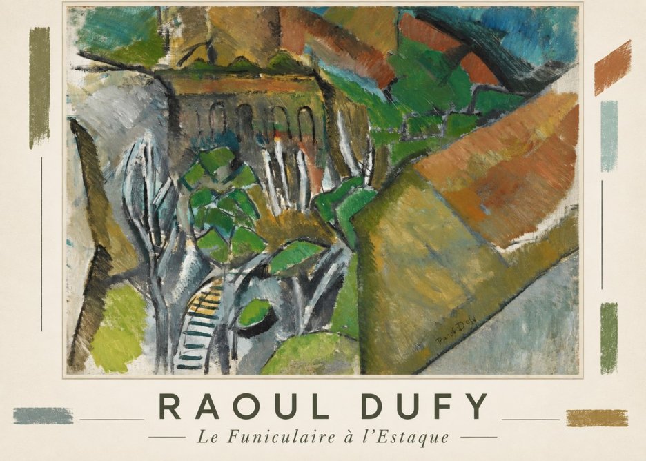 Raoul Dufy Le Funiculaire À L'estaque No5 - Poszter