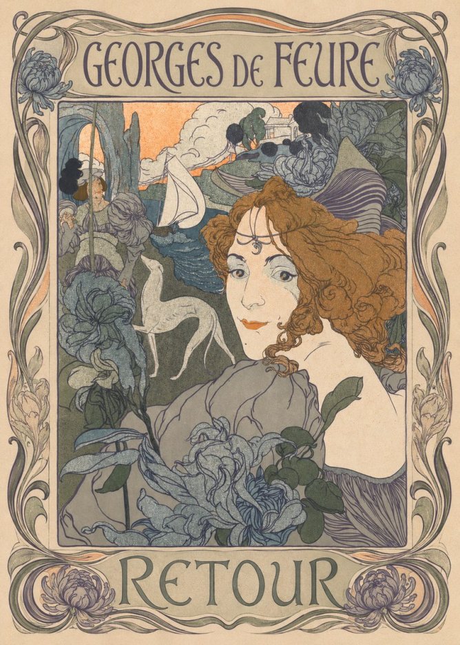 Georges de Feure Retour No1 - Poszter