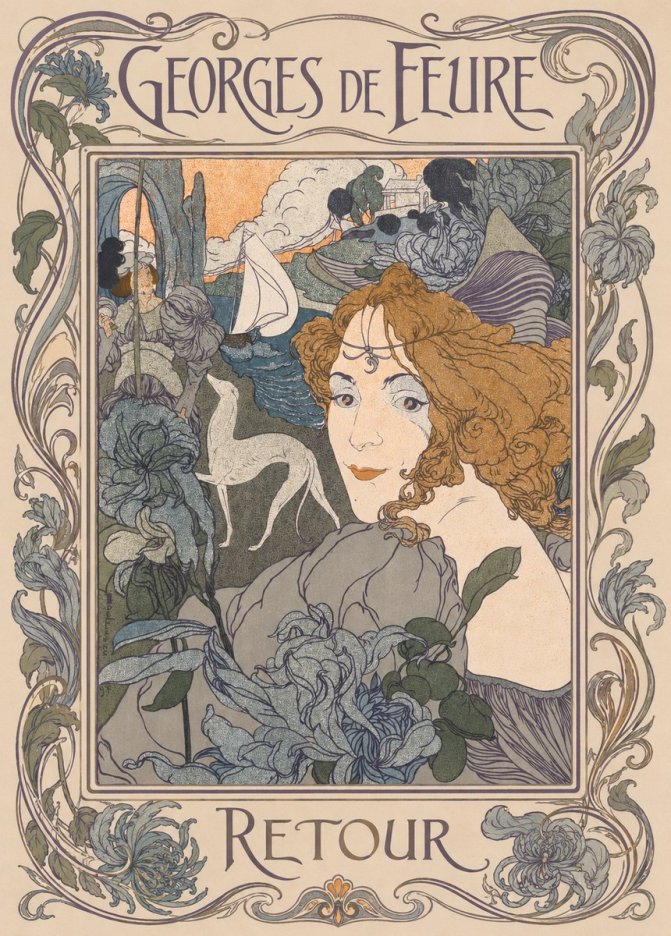 Georges de Feure Retour No3 - Poszter