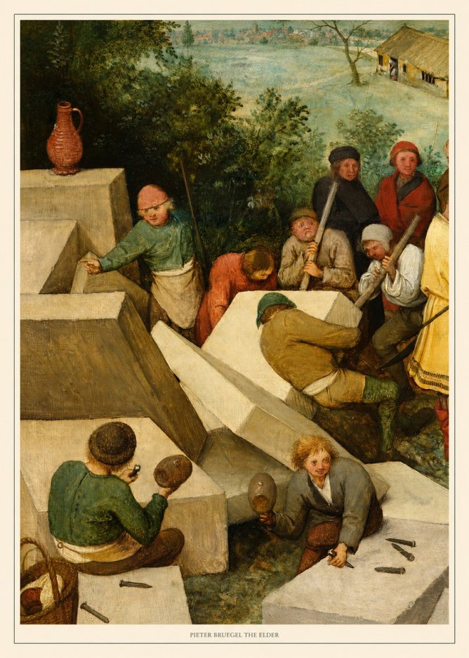 Pieter Bruegel The Tower of Babel V No6 - Poszter