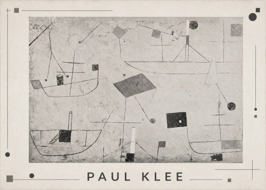 Paul Klee Seascape with Boats No1 - Poszter
