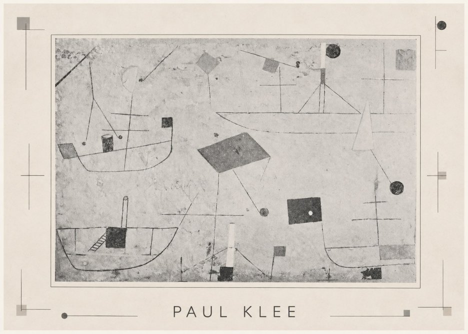 Paul Klee Seascape with Boats No3 - Poszter