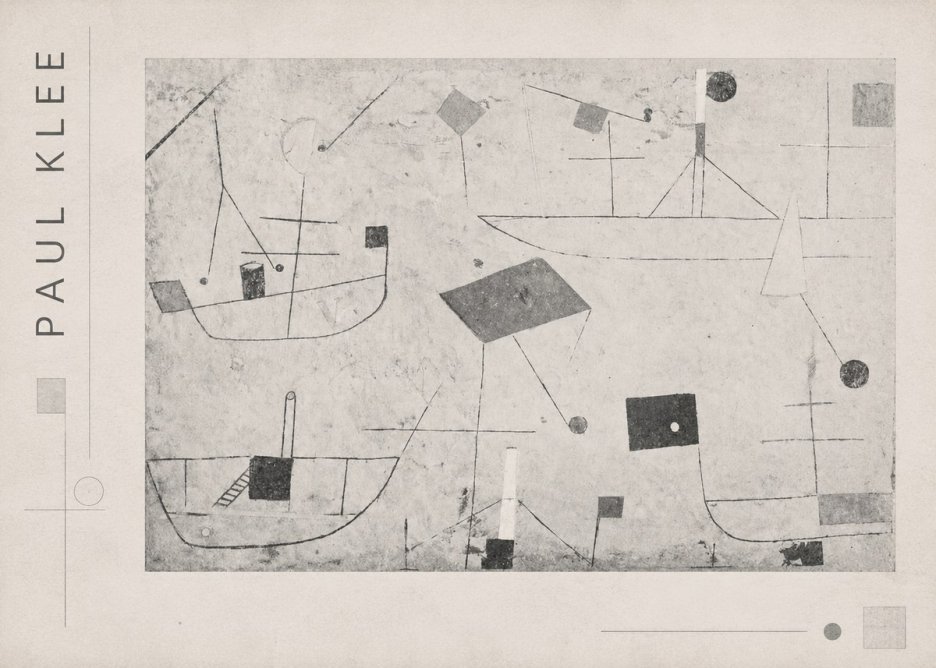 Paul Klee Seascape with Boats No4 - Poszter