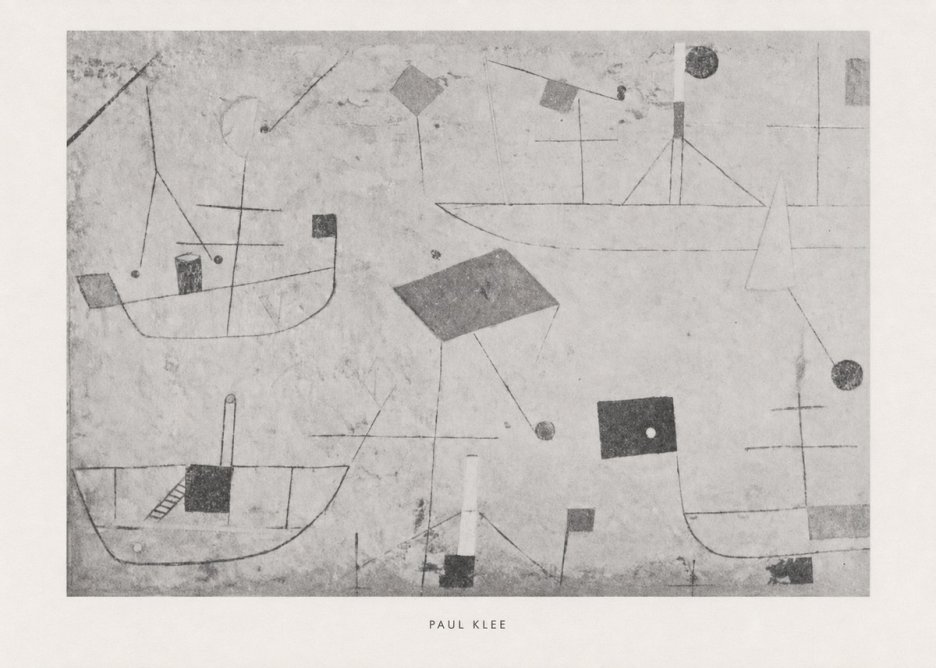 Paul Klee Seascape with Boats No6 - Poszter