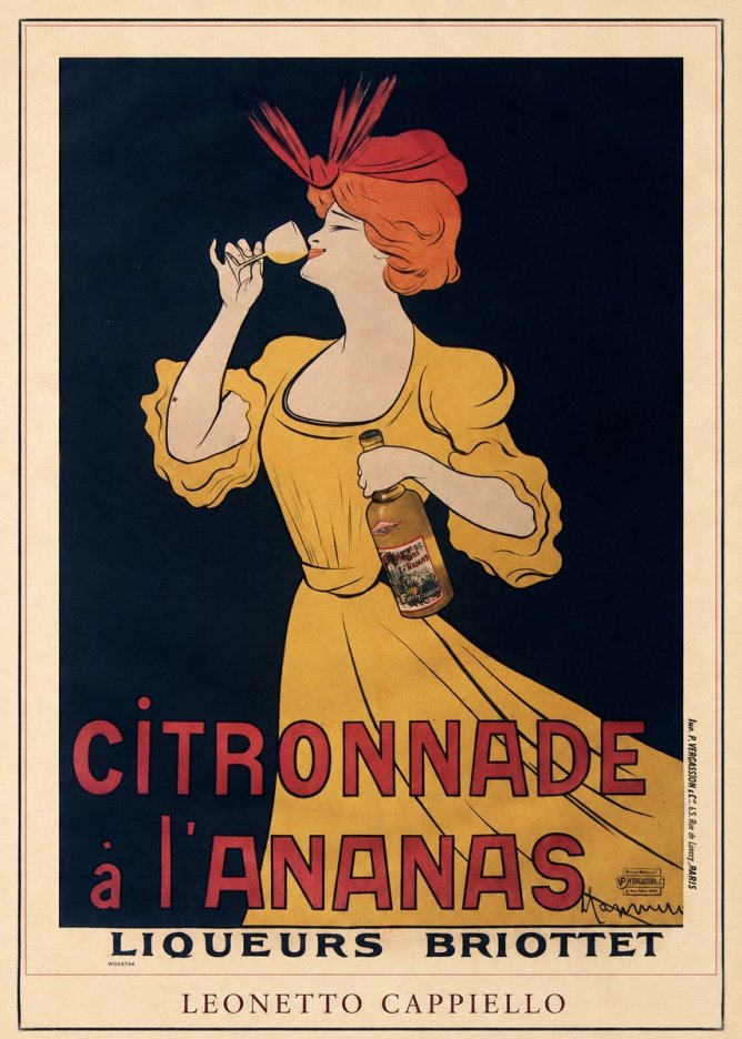 Leonetto Cappiello Citronnade À L'ananas No4 - Poszter