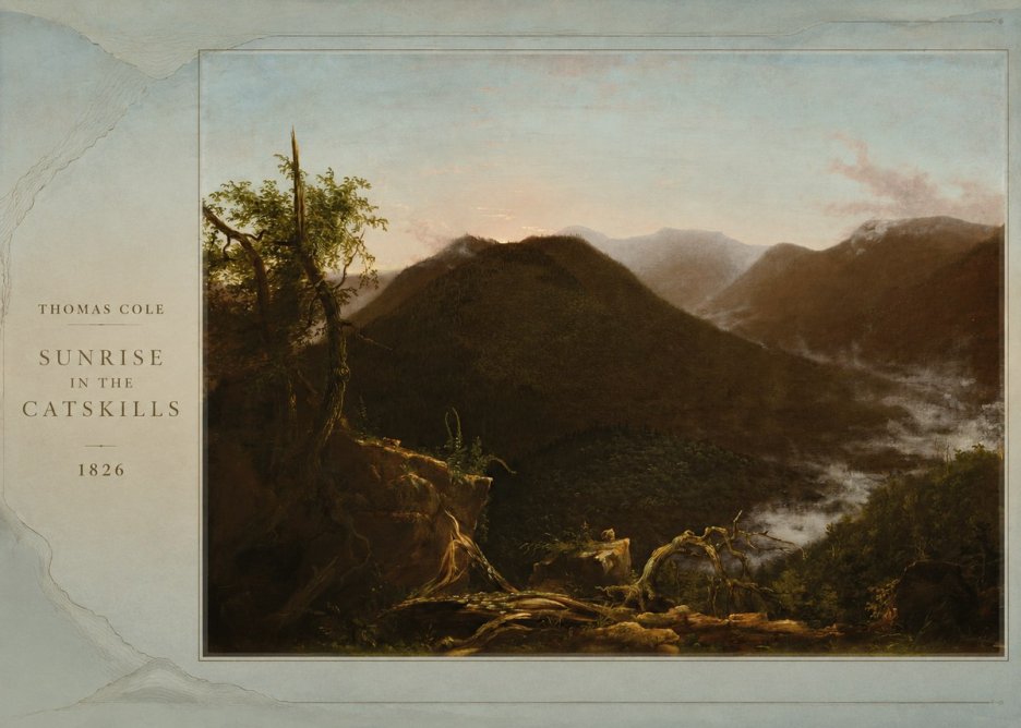 Thomas Cole Sunrise in the Catskills I No2 - Poszter