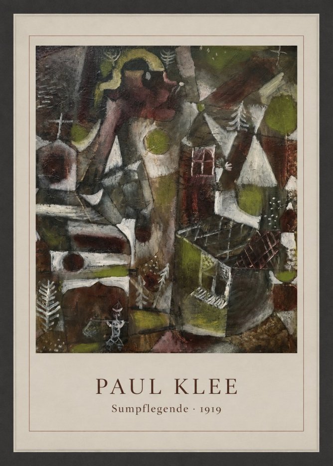 Paul Klee Sumpflegende II No6 - Poszter