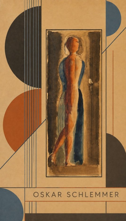 Oskar Schlemmer Figure Study No2 - Poszter